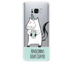 Odolné silikonové pouzdro iSaprio - Unicorns Love Coffee - Samsung Galaxy S8