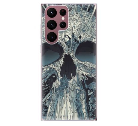 Odolné silikonové pouzdro iSaprio - Abstract Skull - Samsung Galaxy S22 Ultra 5G