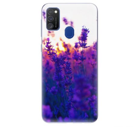 Odolné silikonové pouzdro iSaprio - Lavender Field - Samsung Galaxy M21