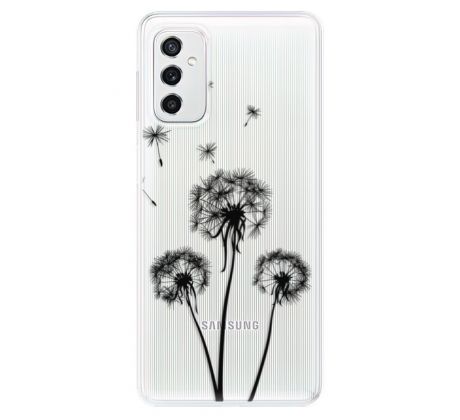 Odolné silikonové pouzdro iSaprio - Three Dandelions - black - Samsung Galaxy M52 5G