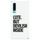 Odolné silikonové pouzdro iSaprio - Devilish inside - Huawei P30