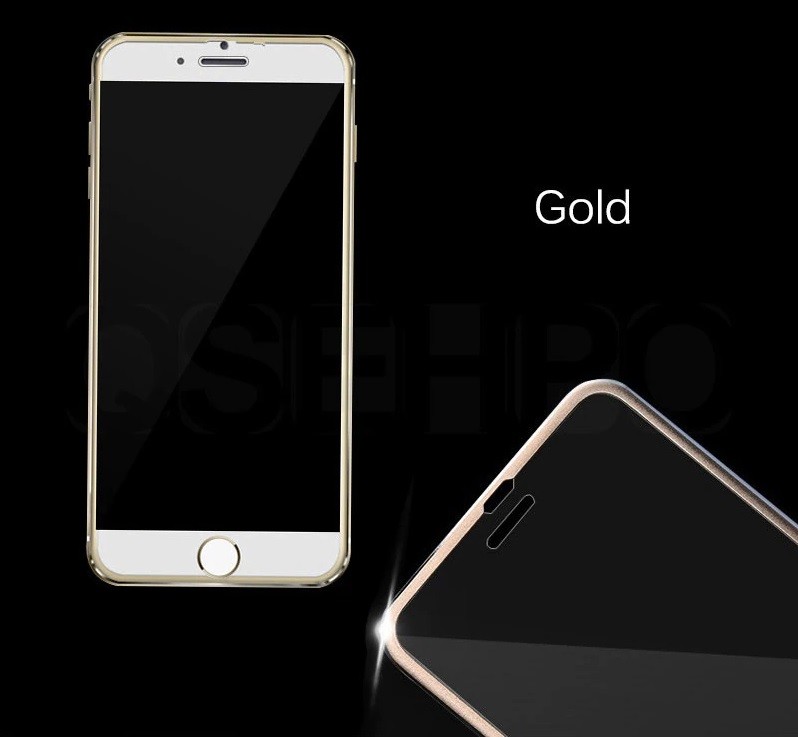 Full-Cover 3D metal tvrzené sklo pro Apple iPhone XS Max - zlaté