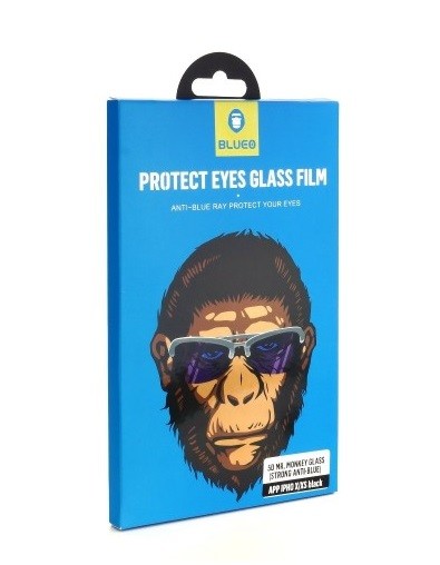 BLUEO 2.5D Zdravý zrak - ochranné tvrzené sklo Gorilla Type (0,2 mm) iPhone 11 / XR - černé