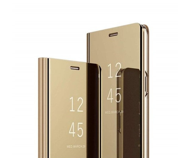 Clear View pouzdro pro Samsung Galaxy A30 A305 - zlaté