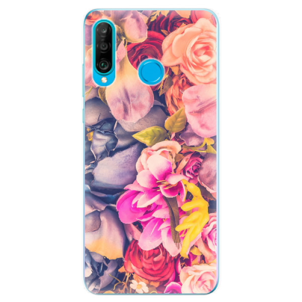 Odolné silikonové pouzdro iSaprio - Beauty Flowers - Huawei P30 Lite