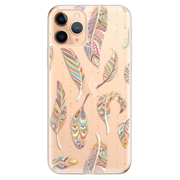 Odolné silikonové pouzdro iSaprio - Feather pattern 02 - iPhone 11 Pro