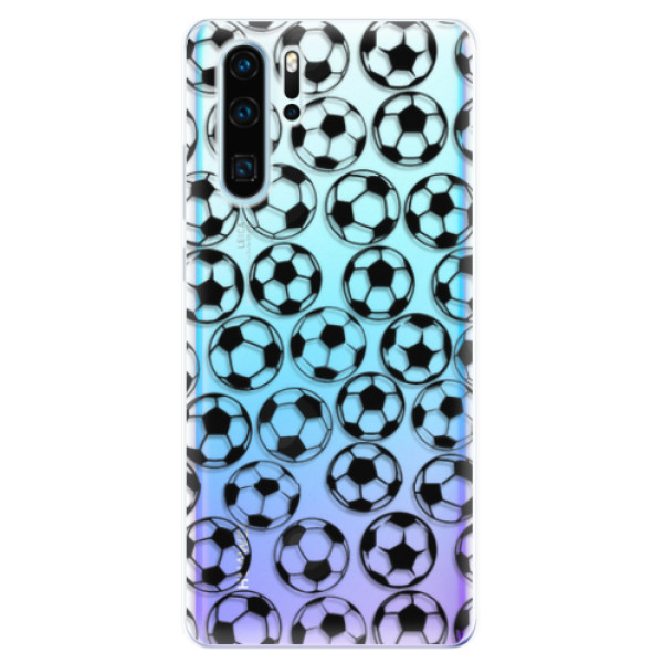 Odolné silikonové pouzdro iSaprio - Football pattern - black - Huawei P30 Pro
