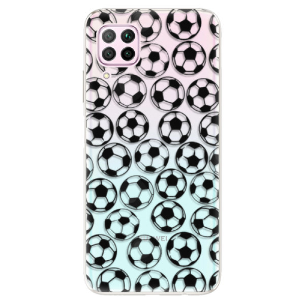 Odolné silikonové pouzdro iSaprio - Football pattern - black - Huawei P40 Lite