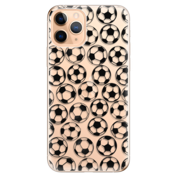 Odolné silikonové pouzdro iSaprio - Football pattern - black - iPhone 11 Pro
