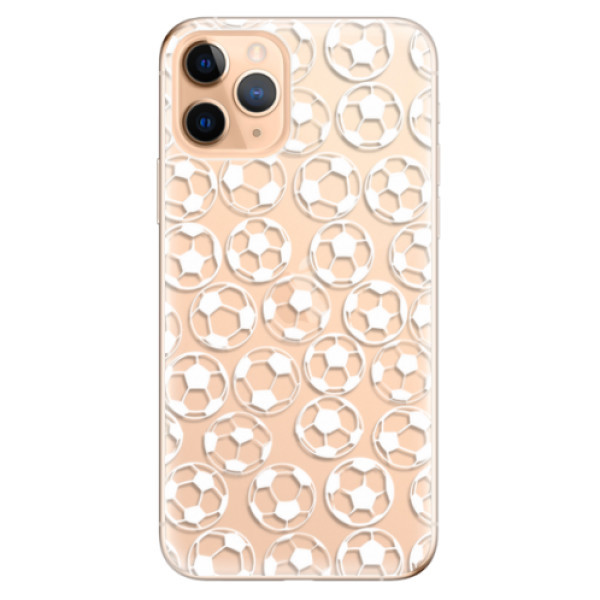 Odolné silikonové pouzdro iSaprio - Football pattern - white - iPhone 11 Pro