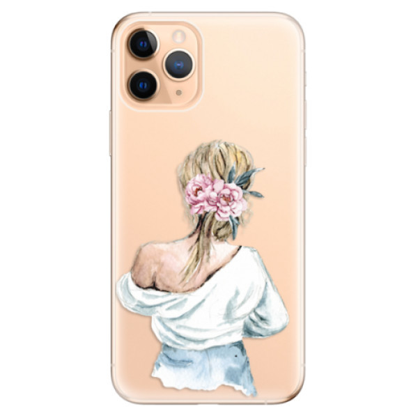 Odolné silikonové pouzdro iSaprio - Girl with flowers - iPhone 11 Pro