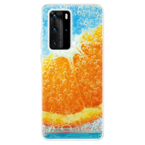 Odolné silikonové pouzdro iSaprio - Orange Water - Huawei P40 Pro