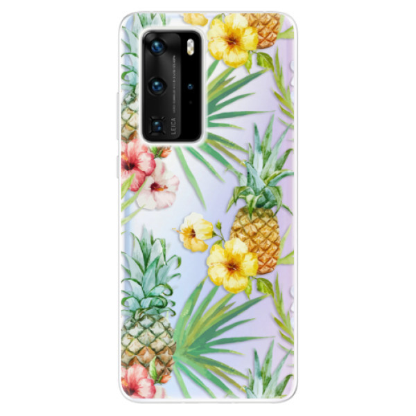 Odolné silikonové pouzdro iSaprio - Pineapple Pattern 02 - Huawei P40 Pro
