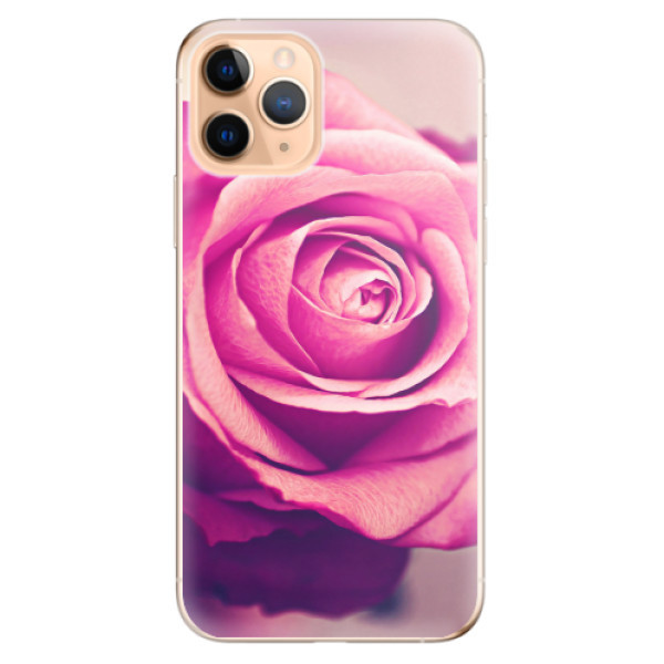 Odolné silikonové pouzdro iSaprio - Pink Rose - iPhone 11 Pro