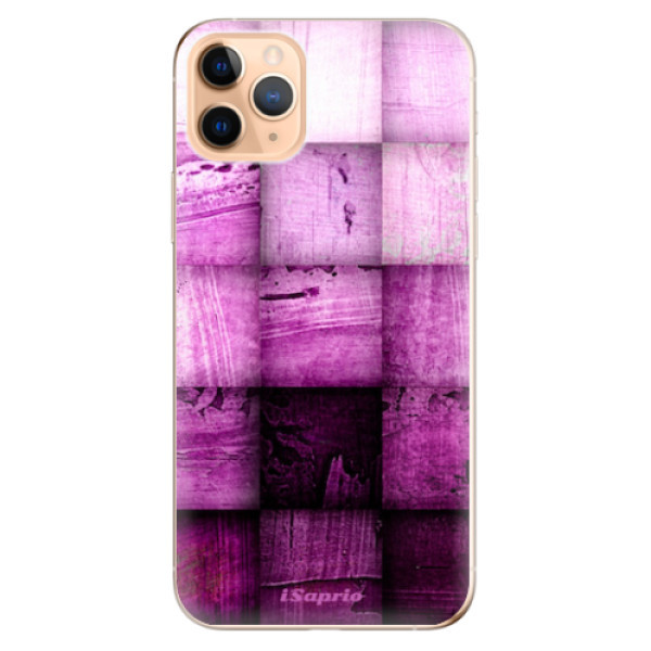 Odolné silikonové pouzdro iSaprio - Purple Squares - iPhone 11 Pro Max