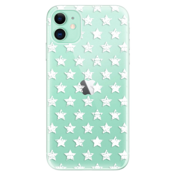 Odolné silikonové pouzdro iSaprio - Stars Pattern - white - iPhone 11