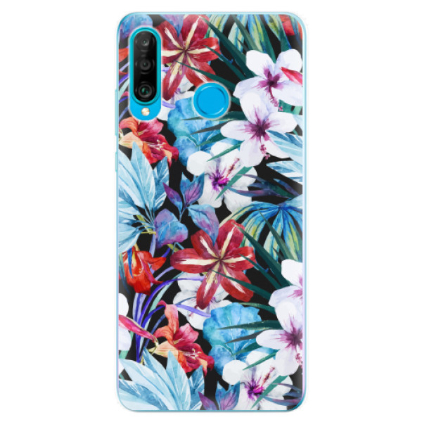 Odolné silikonové pouzdro iSaprio - Tropical Flowers 05 - Huawei P30 Lite
