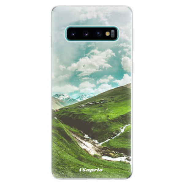 Odolné silikonové pouzdro iSaprio - Green Valley - Samsung Galaxy S10