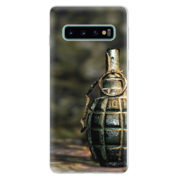 Odolné silikonové pouzdro iSaprio - Grenade - Samsung Galaxy S10