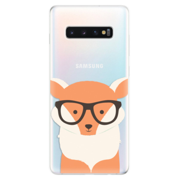 Odolné silikonové pouzdro iSaprio - Orange Fox - Samsung Galaxy S10+