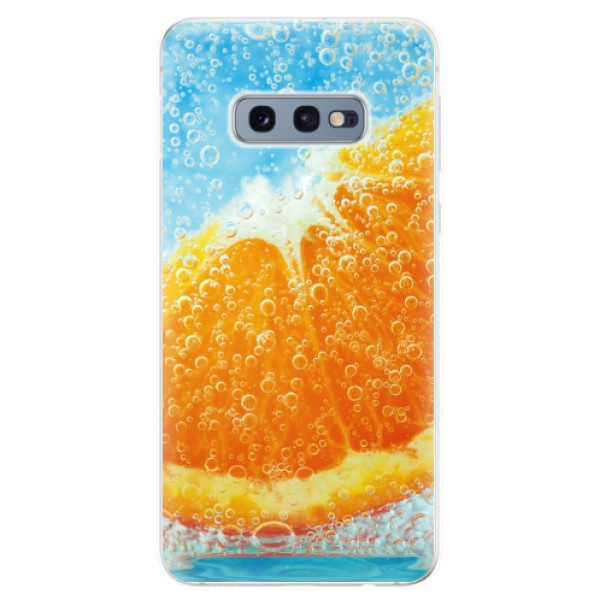 Odolné silikonové pouzdro iSaprio - Orange Water - Samsung Galaxy S10e