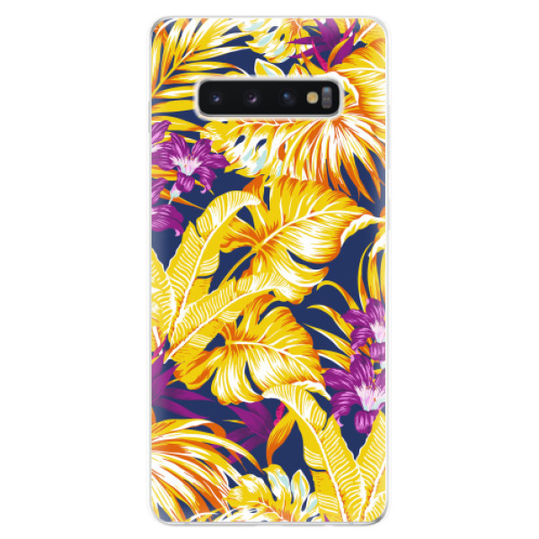 Odolné silikonové pouzdro iSaprio - Tropical Orange 04 - Samsung Galaxy S10+