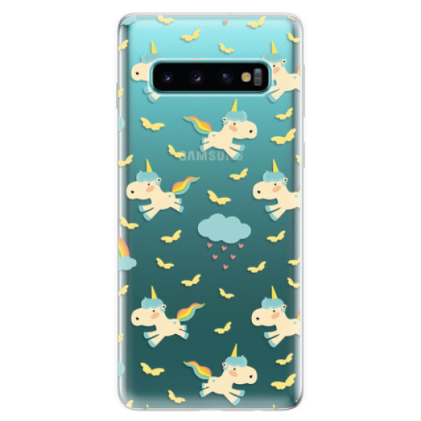 Odolné silikonové pouzdro iSaprio - Unicorn pattern 01 - Samsung Galaxy S10