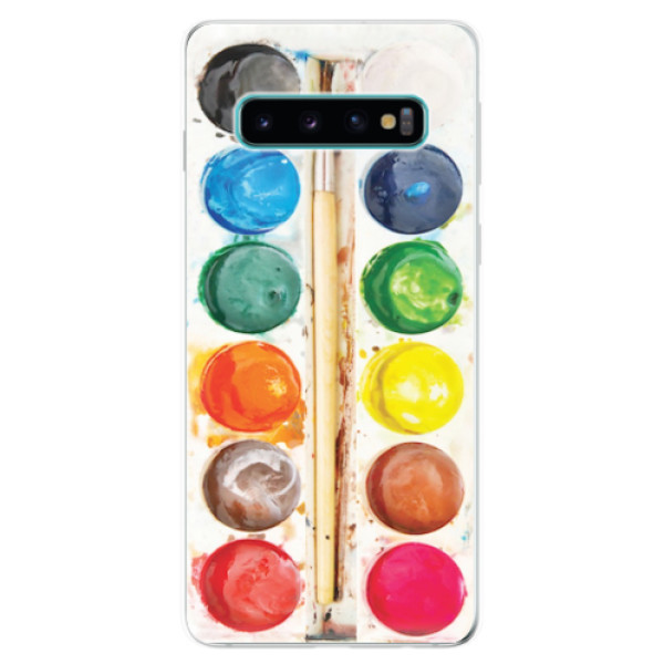 Odolné silikonové pouzdro iSaprio - Watercolors - Samsung Galaxy S10