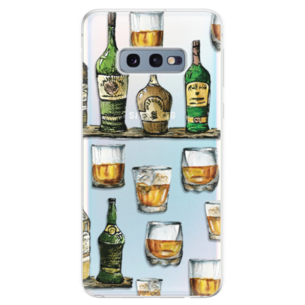 Odolné silikonové pouzdro iSaprio - Whisky pattern - Samsung Galaxy S10e