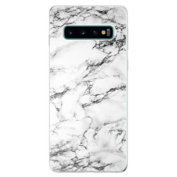 Odolné silikonové pouzdro iSaprio - White Marble 01 - Samsung Galaxy S10