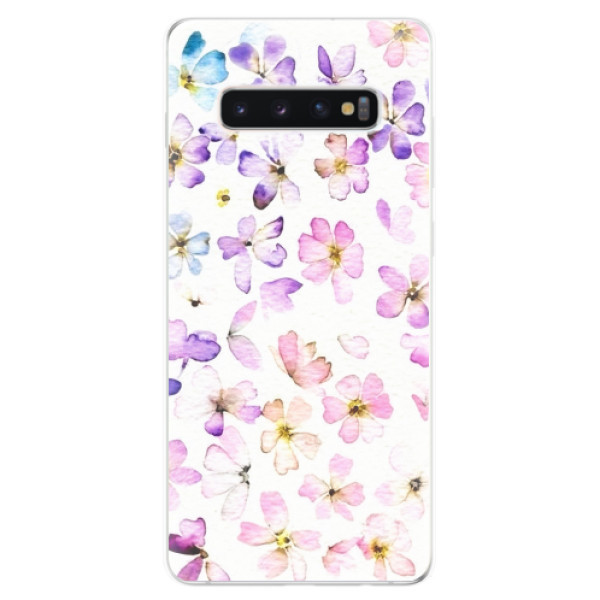 Odolné silikonové pouzdro iSaprio - Wildflowers - Samsung Galaxy S10+