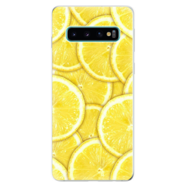Odolné silikonové pouzdro iSaprio - Yellow - Samsung Galaxy S10