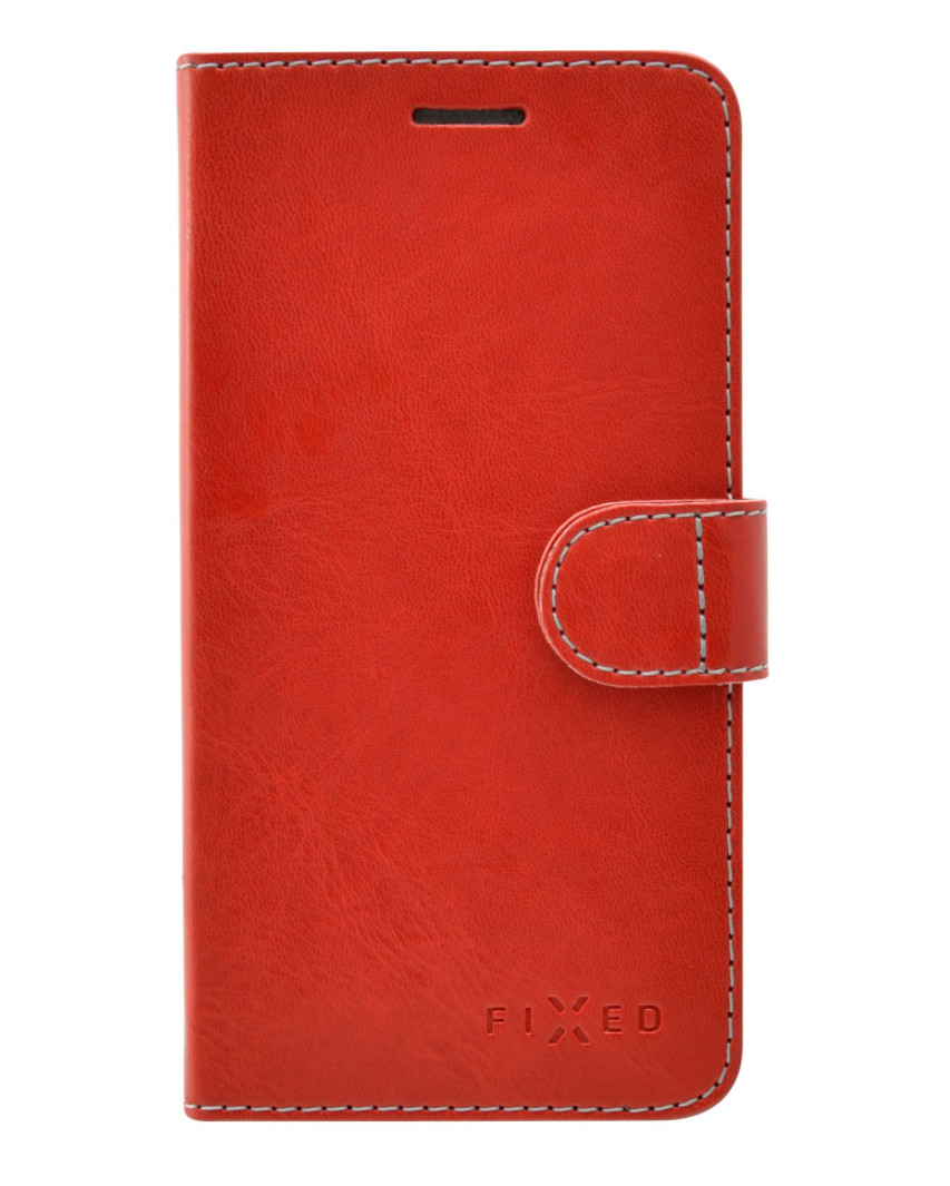 Pouzdro typu kniha FIXED FIT pro Lenovo K8 Note - červené