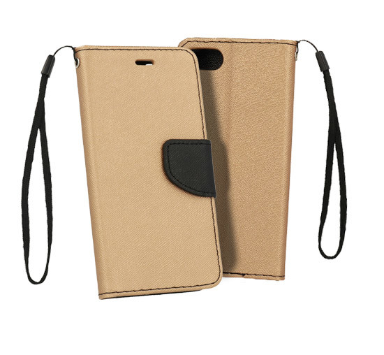 Flipové pouzdro Fancy Book pro Samsung Galaxy M51 M515 - zlato/černé