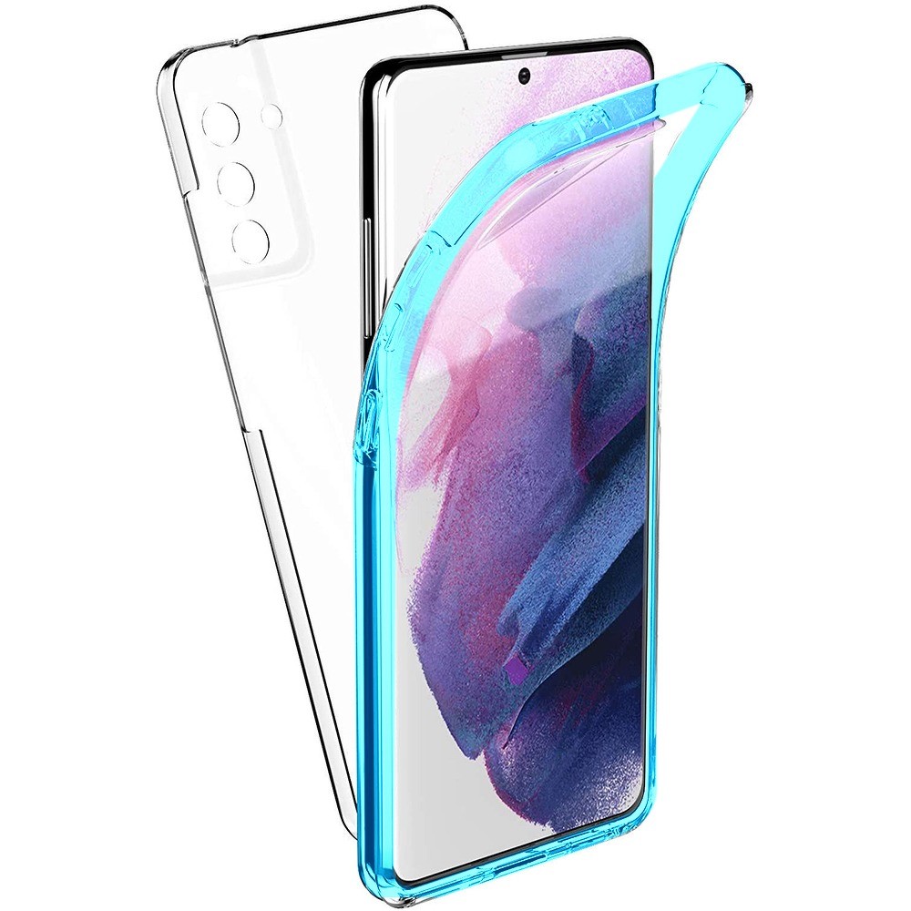 Pouzdro 360 Full Cover pro Samsung Galaxy S21 ULTRA - modrý