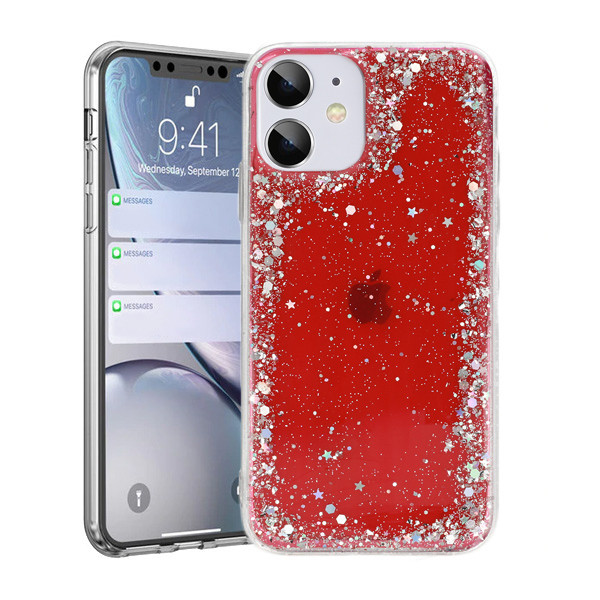 Vennus Brilliant clear pouzdro pro Samsung Galaxy A10 - červená