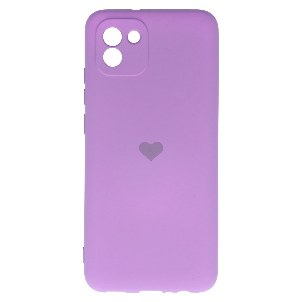 Vennus Valentýnské pouzdro Heart pro Samsung Galaxy A03 - fialové