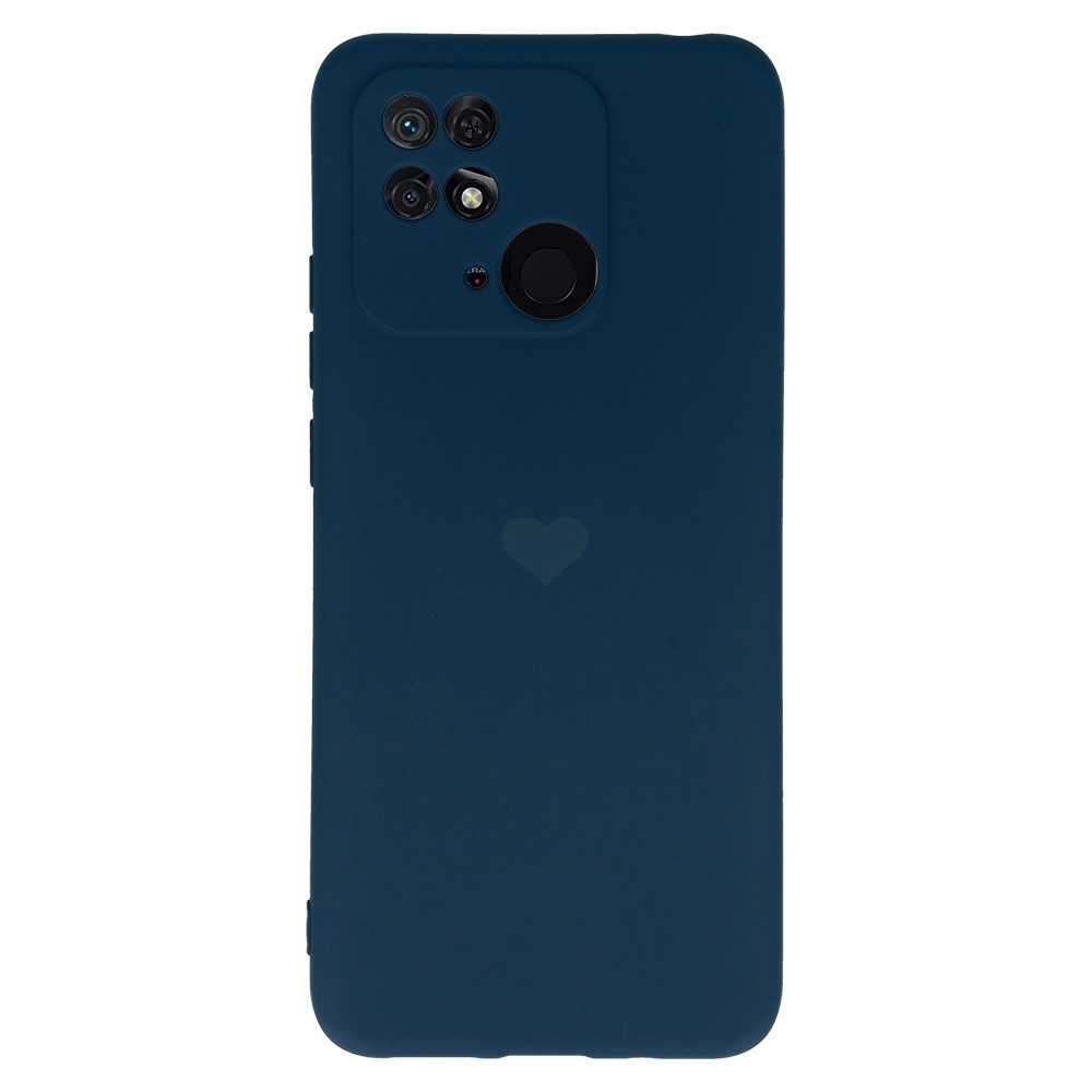 Vennus Valentýnské pouzdro Heart pro Xiaomi Redmi 10C - tmavě modré