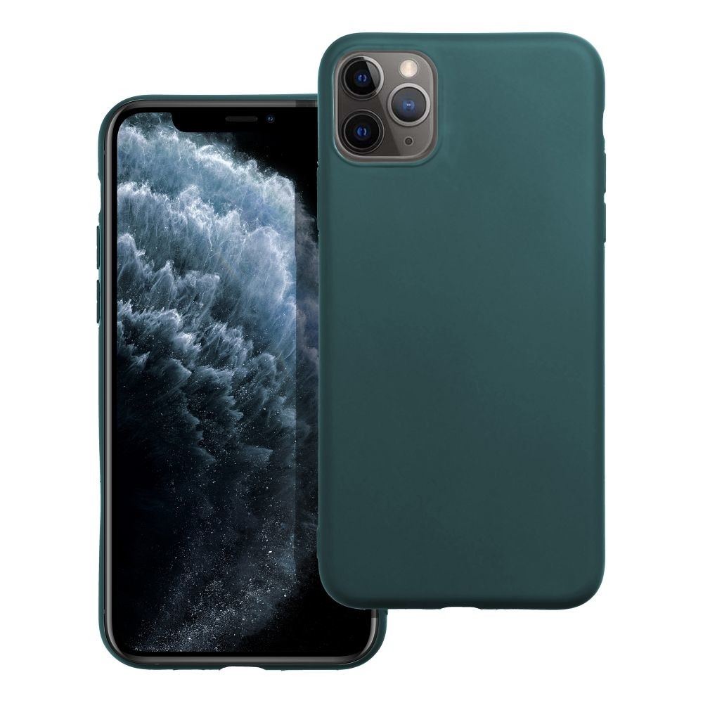 Case4Mobile Silikonový obal MATT pro IPHONE 11 Pro Max - tmavě zelený