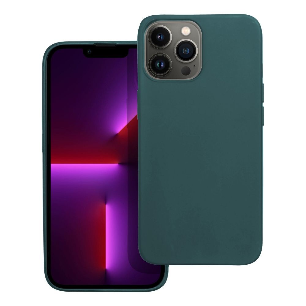 Case4Mobile Silikonový obal MATT pro IPHONE 13 Pro Max - tmavě zelený