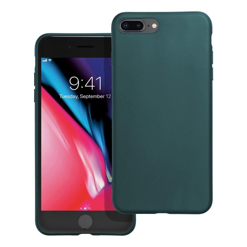 Case4Mobile Silikonový obal MATT pro IPHONE 7 Plus / 8 Plus - tmavě zelený