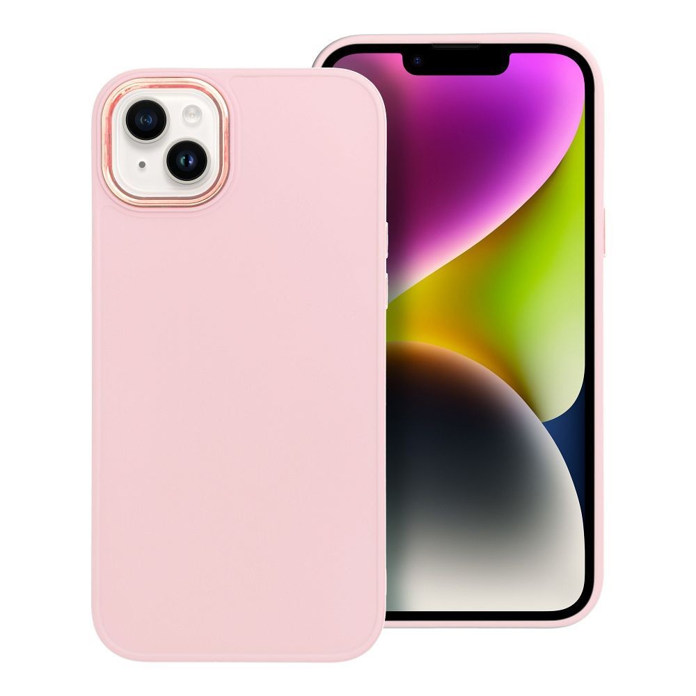 Case4Mobile Pouzdro FRAME pro iPhone 14 - pudrově růžové