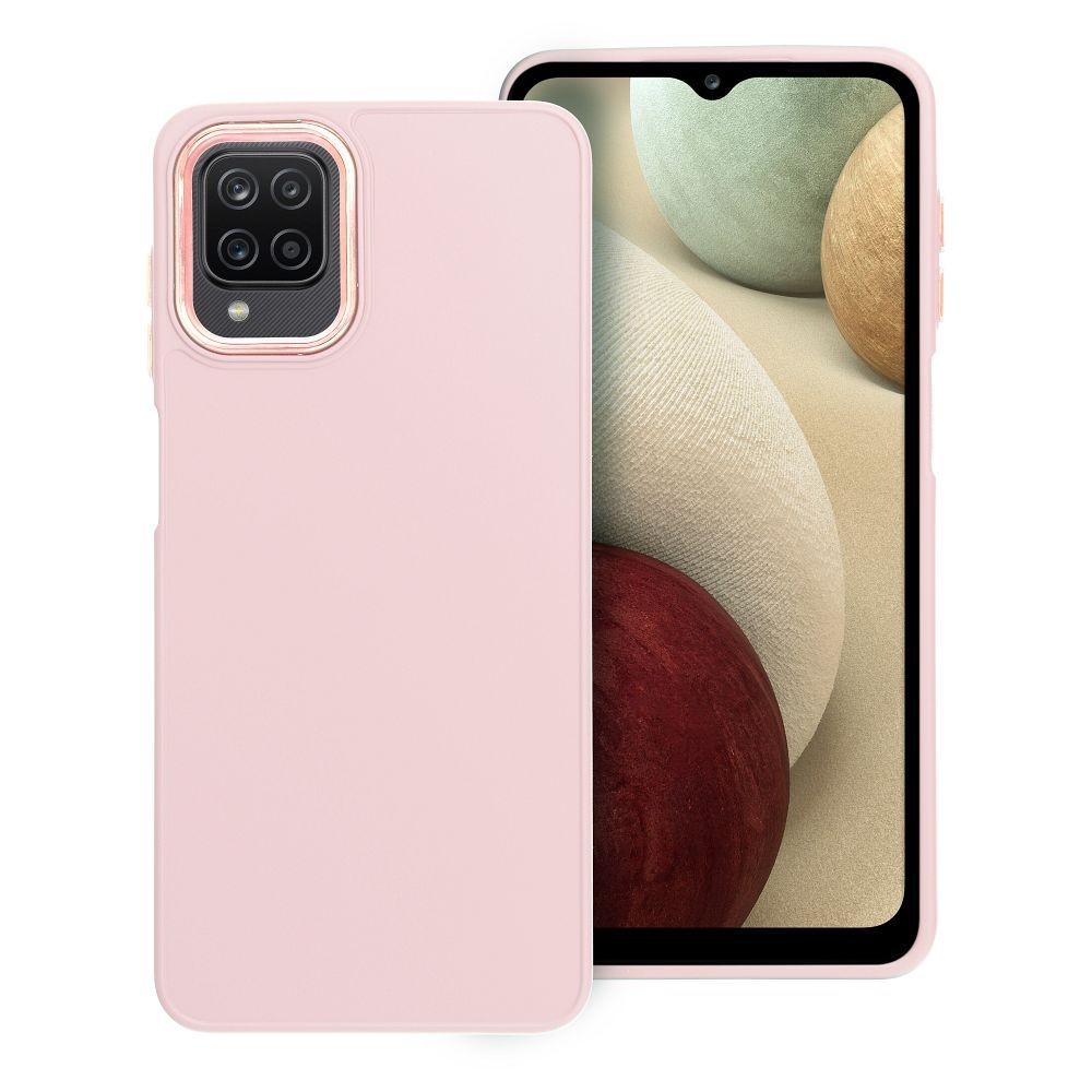 Case4Mobile Pouzdro FRAME pro Samsung Galaxy A12 - pudrově růžové