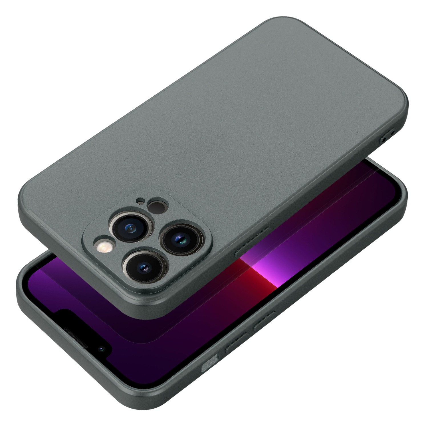 Case4Mobile Pouzdro METALLIC pro iPhone 14 Plus - šedé