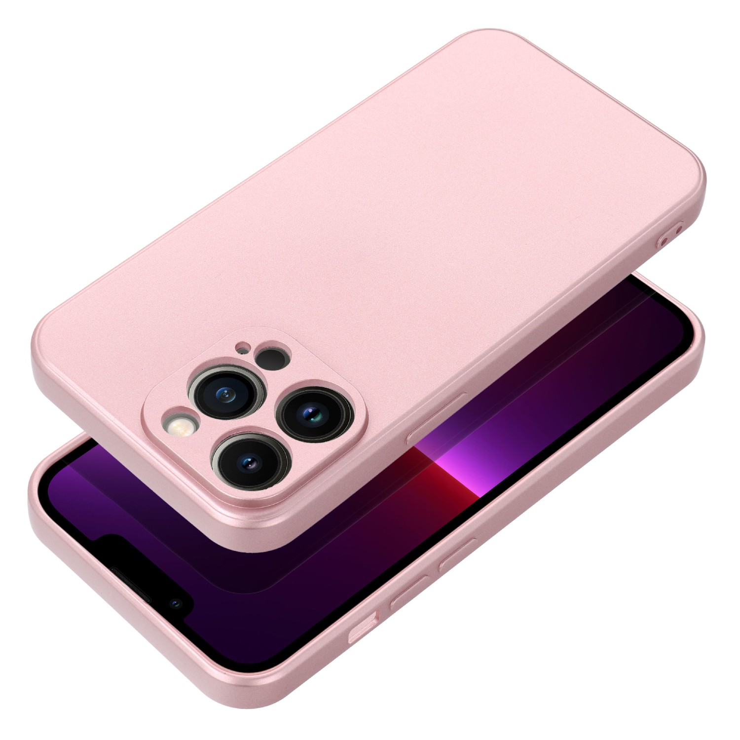 Case4Mobile Pouzdro METALLIC pro iPhone 15 Pro Max - růžové