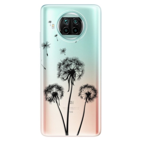 Odolné silikonové pouzdro iSaprio - Three Dandelions - black - Xiaomi Mi 10T Lite