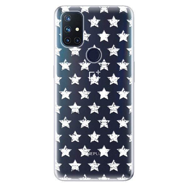Odolné silikonové pouzdro iSaprio - Stars Pattern - white - OnePlus Nord N10 5G