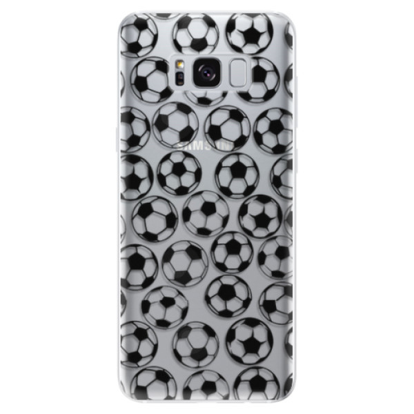 Odolné silikonové pouzdro iSaprio - Football pattern - black - Samsung Galaxy S8