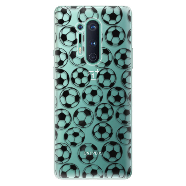 Odolné silikonové pouzdro iSaprio - Football pattern - black - OnePlus 8 Pro