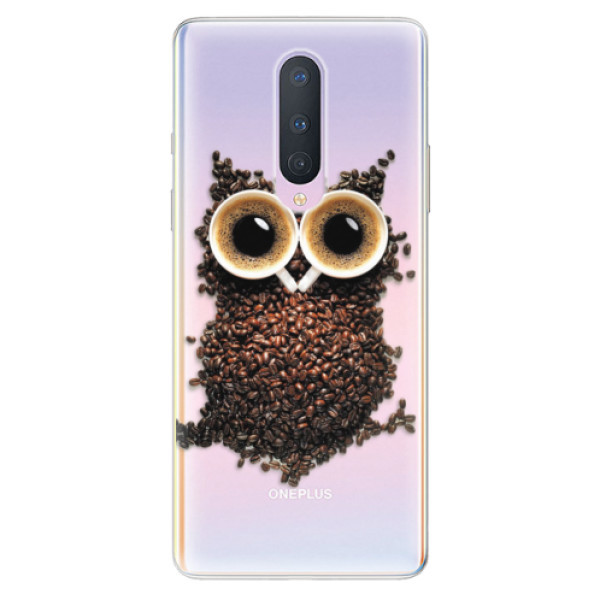 Odolné silikonové pouzdro iSaprio - Owl And Coffee - OnePlus 8